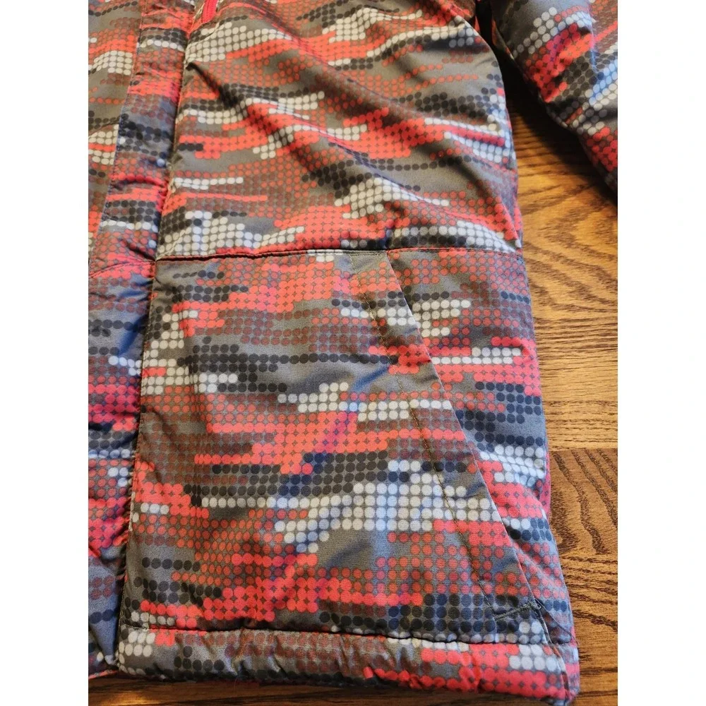Columbia Jacket Youth‎ Large Boys Lightning Lift Hooded Winter Ski Coat Red